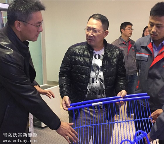 單仁參觀指導沃富新能源