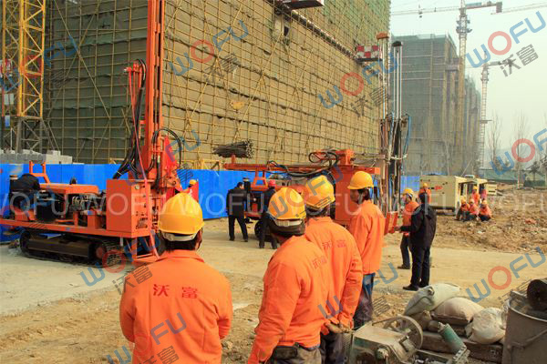 地源熱泵空調打井現場